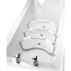 Réducteur de baignoire bébé blanc / gris Babydam