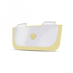 Réducteur de baignoire blanc et jaune Babydam