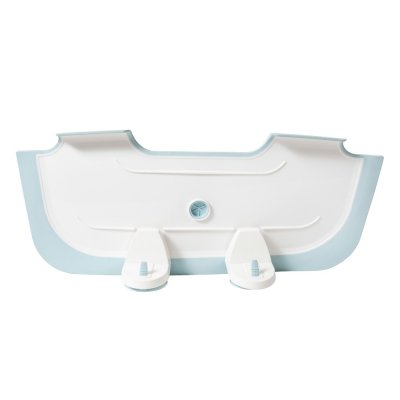 Réducteur de baignoire blanc et bleu