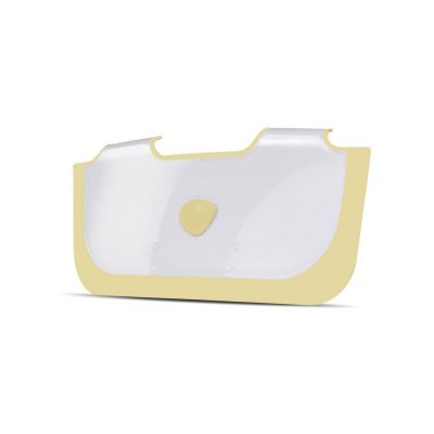 Réducteur de baignoire blanc et jaune