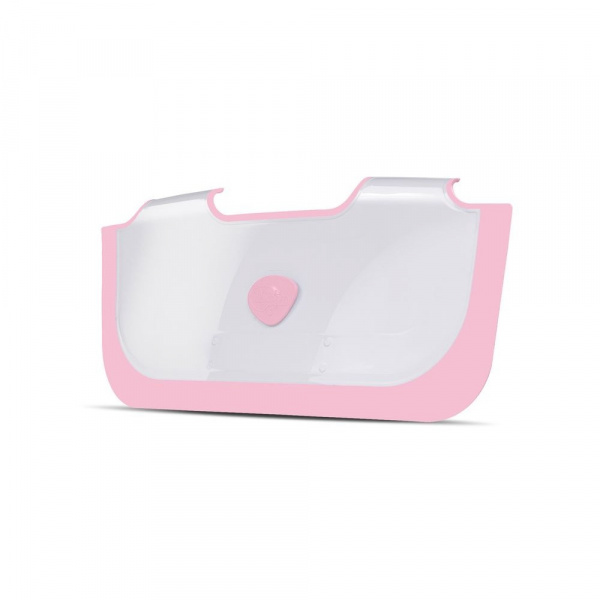 Réducteur de baignoire blanc et rose Babydam