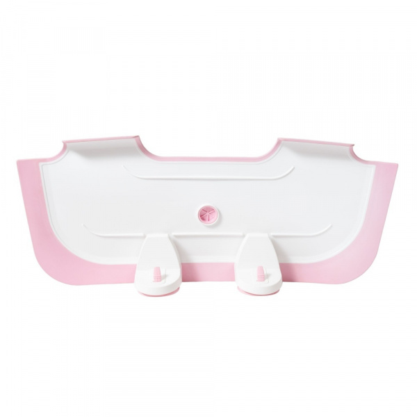 Réducteur de baignoire blanc et rose Babydam