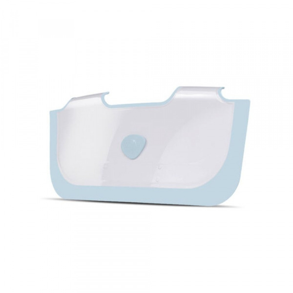 Réducteur de baignoire blanc et bleu Babydam