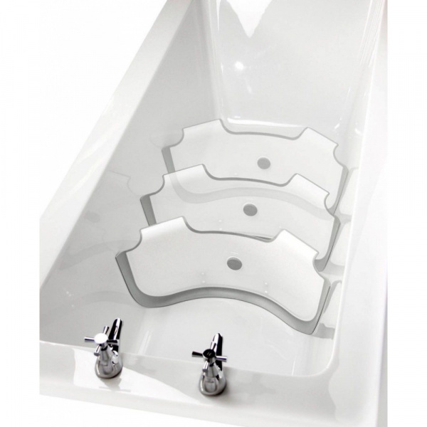 Réducteur de baignoire bébé blanc / gris Babydam