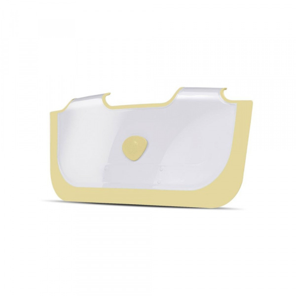 Réducteur de baignoire blanc et jaune Babydam