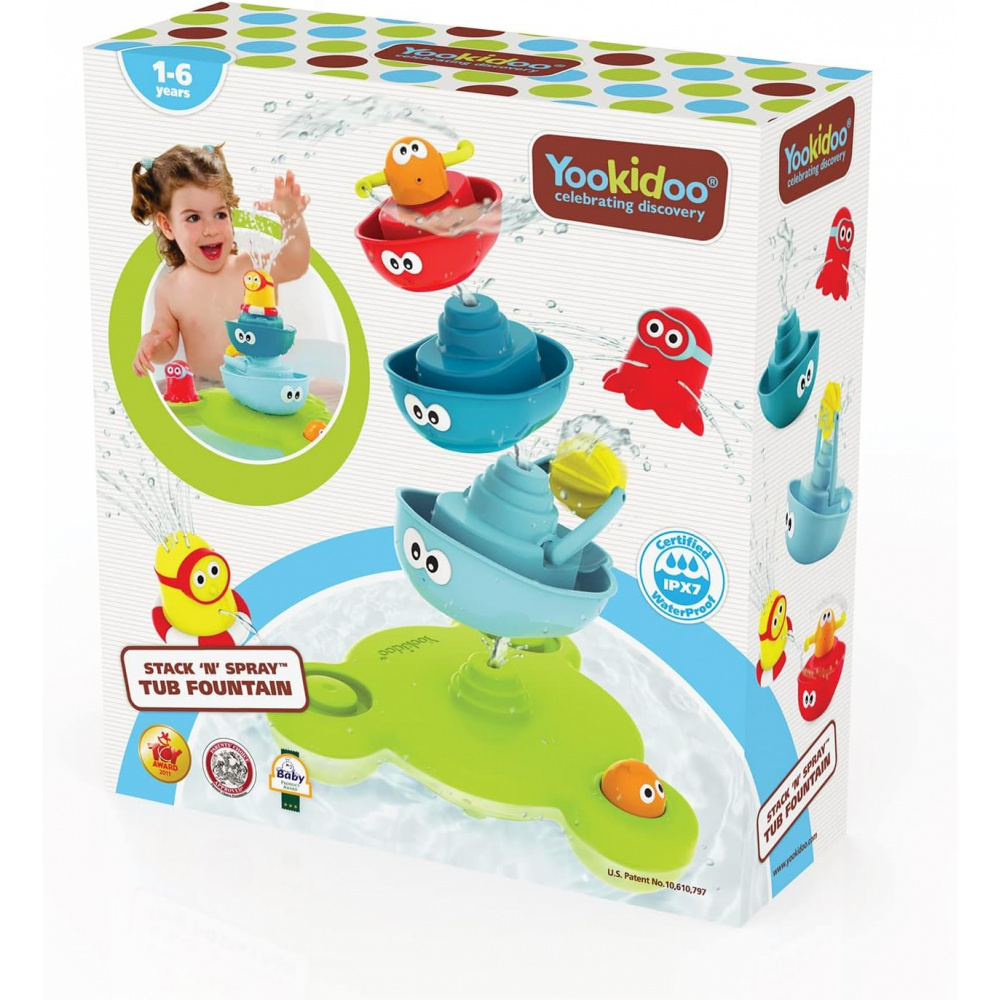 Jouets de bain bébé la fontaine magique de Yookidoo sur allobébé