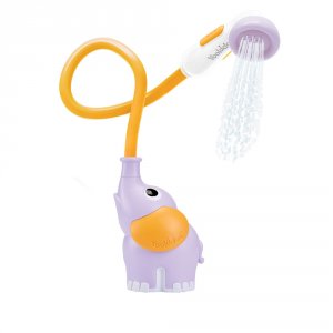 Jouet de bain douchette elephant violet