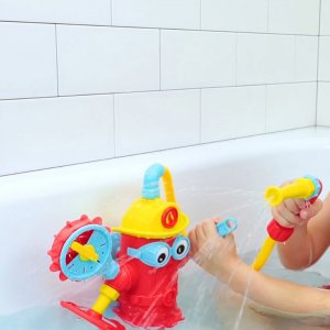Jouet de bain bébé freddy le pompier arroseur Yookidoo