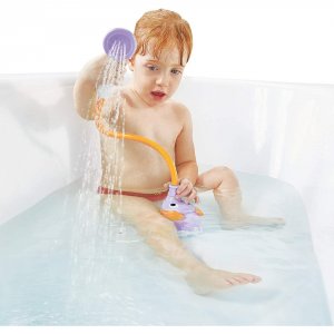 Jouet de bain bébé douchette éléphant mauve Yookidoo