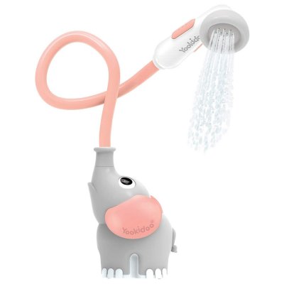 YOOKIDOO Jouet de bain bébé douchette elephant rose