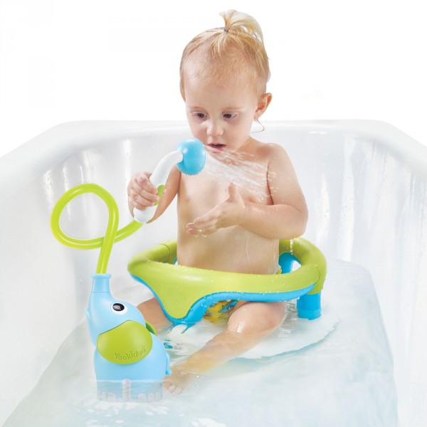 Jouet de bain bébé douchette elephant bleu de Yookidoo sur allobébé