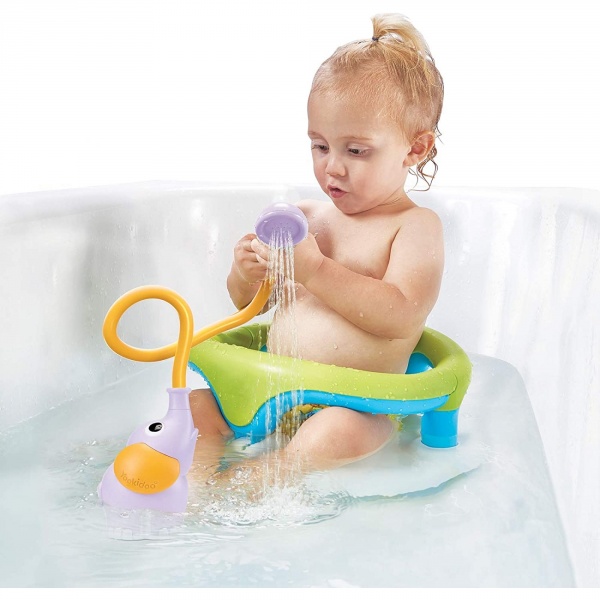 Jouet de bain bébé douchette éléphant mauve Yookidoo