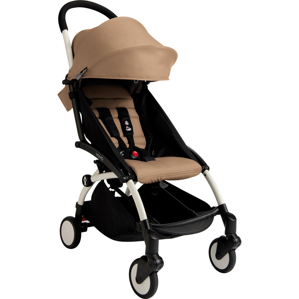 Poussette 4 roues yoyo+ by babyzen 6 mois + blanche/taupe de Babyzen