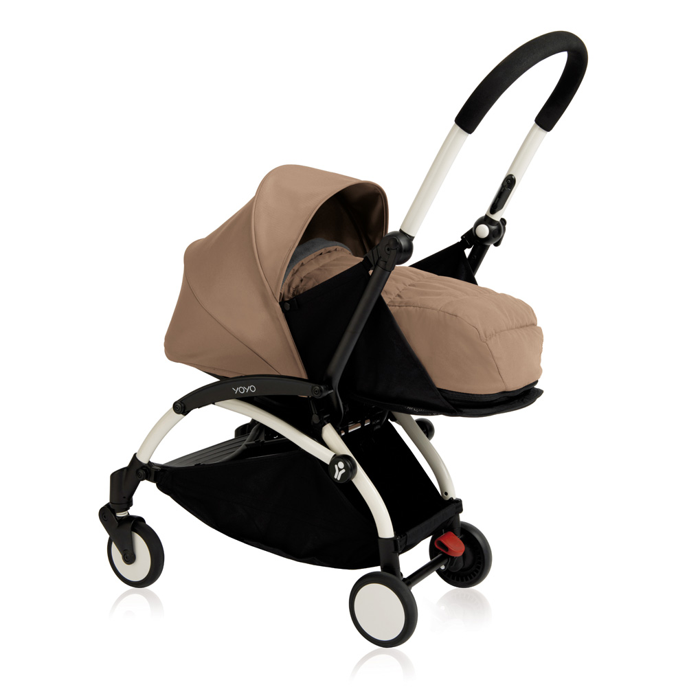 Poussette 4 roues yoyo+ by babyzen complète blanche/taupe de Babyzen