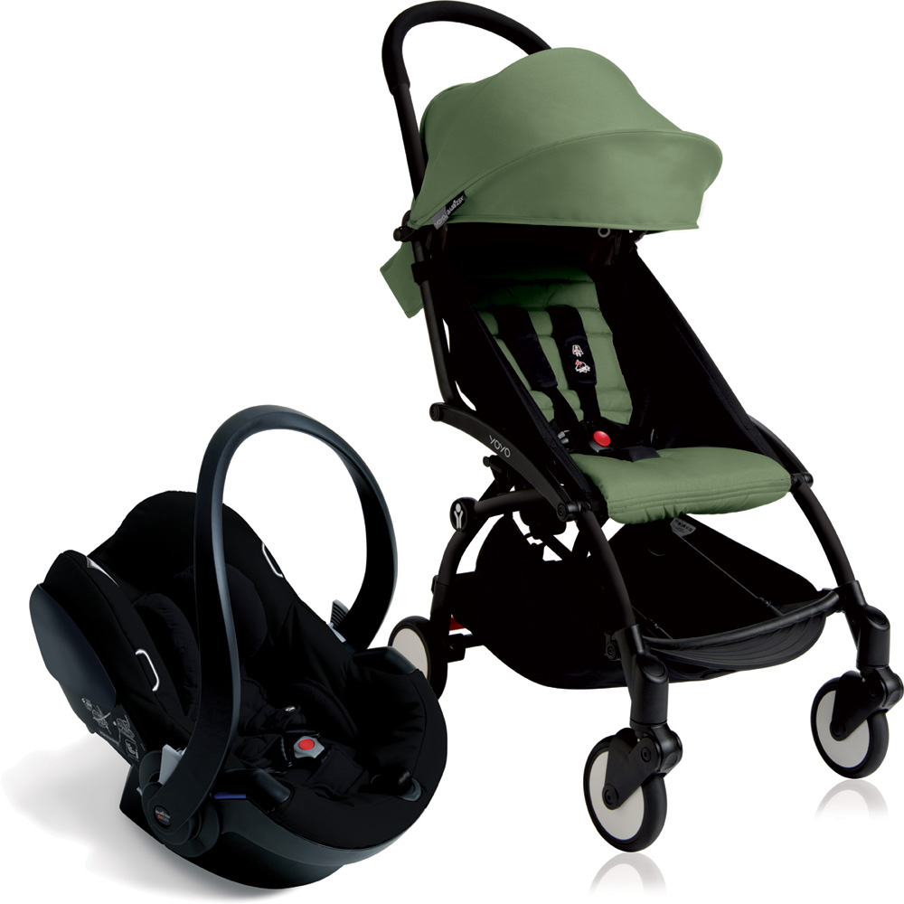 Pack poussette duo yoyo + by babyzen complete izi go noir noir/peppermint de Babyzen sur allobébé