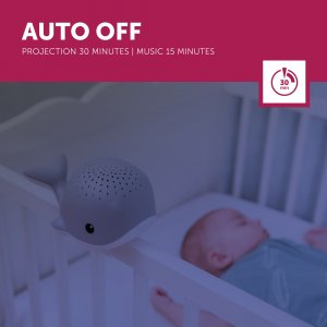 Veilleuse bébé projecteur wally la baleine bleu Zazu