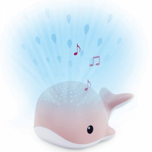 Veilleuse rose projecteur wally la baleine rose Zazu