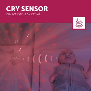 Veilleuse rose projecteur wally la baleine rose Zazu