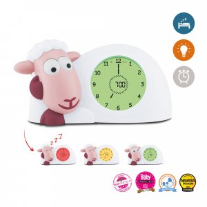 Veilleuse bébé réveil sam rose Zazu