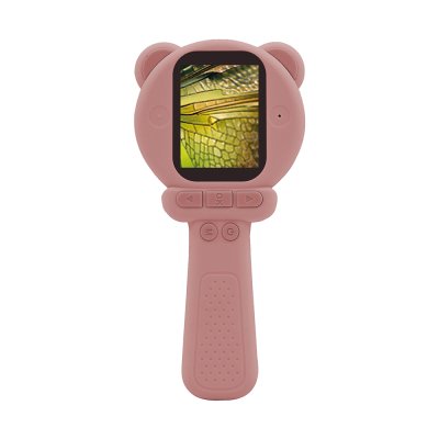 Microscope numérique enfant portable rose