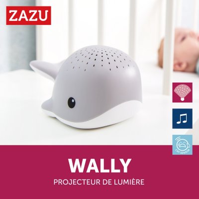Veilleuse bébé projecteur wally la baleine bleu