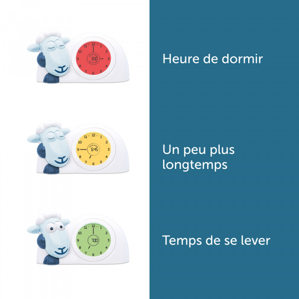 Veilleuse bébé réveil sam bleu Zazu
