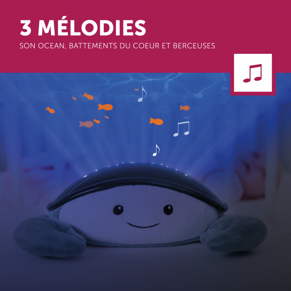 Veilleuse bébé projecteur cody le crabe Zazu