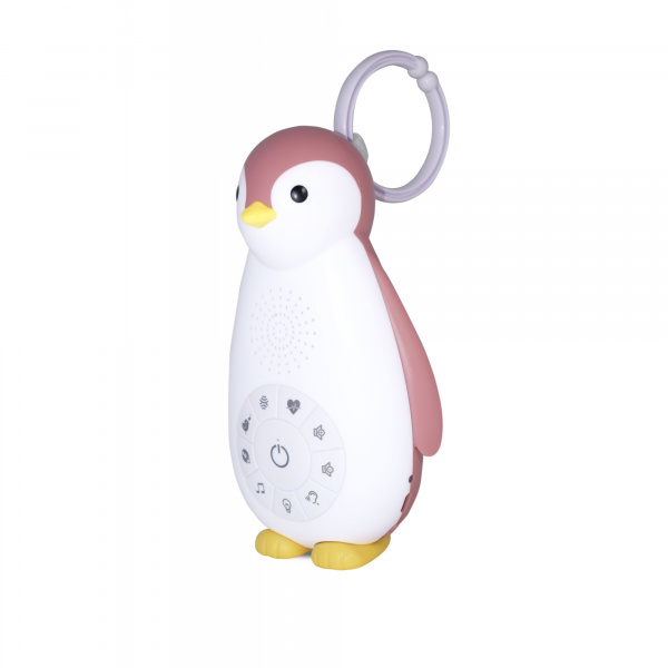 Veilleuse bébé boîte à musique zoé le pingouin rose Zazu