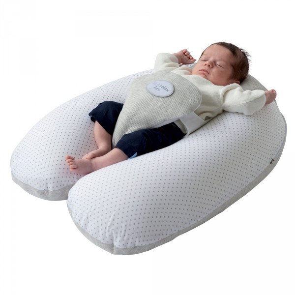 Coussin d'allaitement multirelax+ organic coton beige Candide