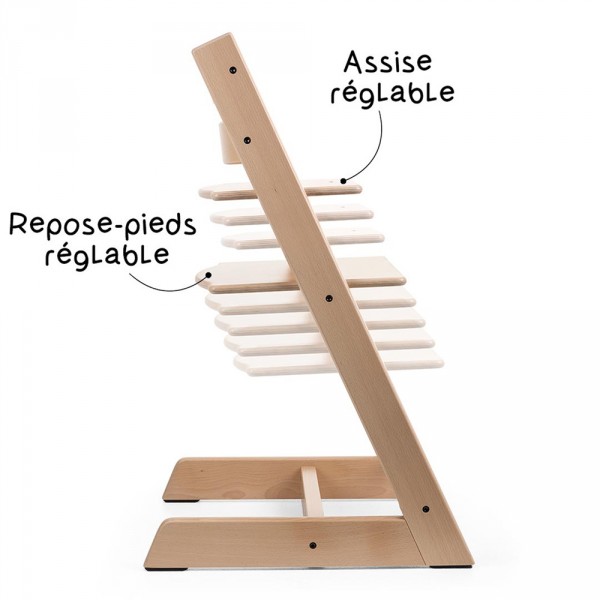 Chaise haute bébé évolutive tripp trapp naturel Stokke