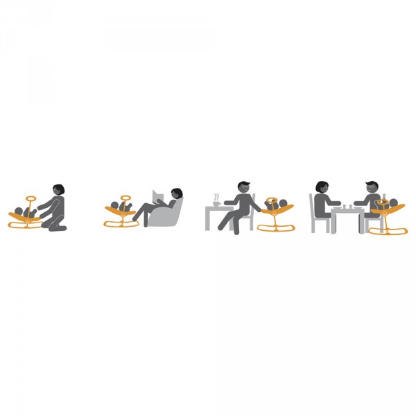 Transat up and down 3 édition spéciale yellow palm tree Beaba