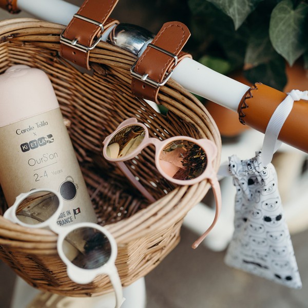 Lunettes de soleil bébé 1-2 ans ourson crème Ki et la