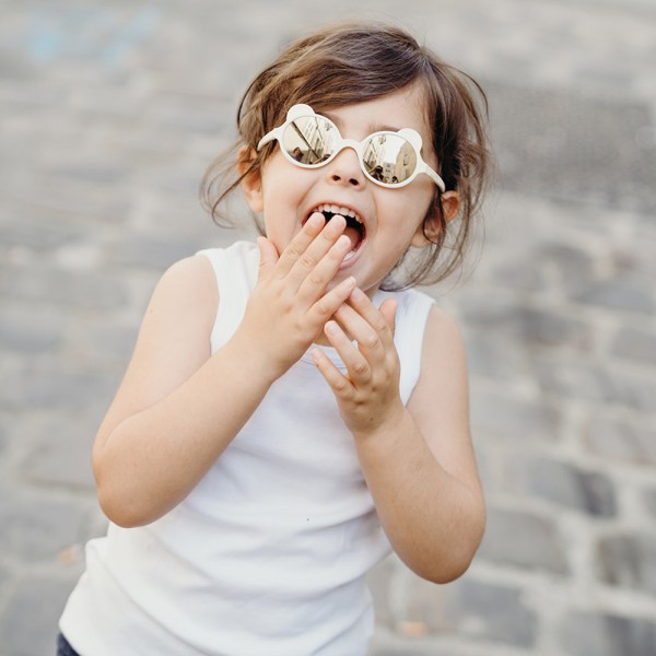 Lunettes de soleil bébé 1-2 ans ourson crème Ki et la